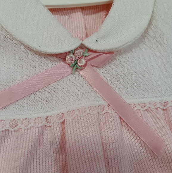 NEW VTG Heathtex Infant One Piece Knit Romper - Picture 6 of 12